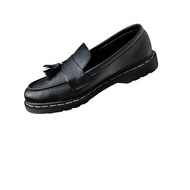 Docmart Men's Penny Loafer Shoes Slip On Women's Unisex Black Sole Glass Lofer Premium Size