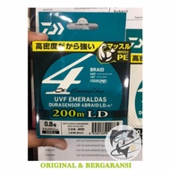 Senar PE Daiwa Emeraldas Durasensor UVF X4 LD 0.4 | 0.6 | 0.8 200M -