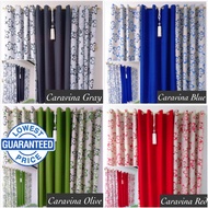 DE 3in1 Set Elegant Ring Curtain For Window Door Home Room Kurtina- GEENA CARAVINA Design  (5Ft /6Ft