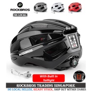 [SG SELLER] RockBros Bicycle Helmet Escooter Helmet Cycling helmet with light safety light bicycle a