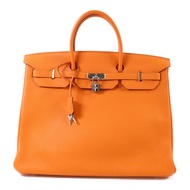 HERMES Togo皮革Birkin 40銀扣手挽袋
