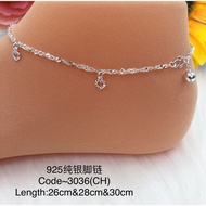 925 Sterling silver Anklet/CH(925 silver Anklet)925 silver Anklet