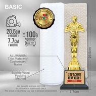 Unique Golden Man Award Trophy for Dads Birthday & Fathers Day Gift with Custom Name on Gold Aluminu