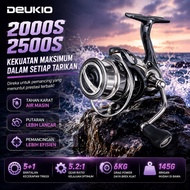 DEUKIO BT Reel Pancing Spinning Reel 145g Ultra Light Drag Clicker Saltwater