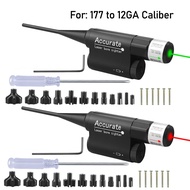 Multi-Caliber Debugging-Free Green Red La-ser Bore Sight Kit for .177 to 12GA Barrel La-ser for Zero