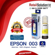 PTC Tinta EPSON 003 Yellow Kuning - Tinta Epson L1110 L3110 L3150