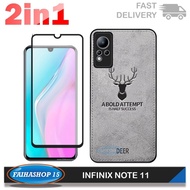 Case Infinix Note 11 NFC case Deer Cloth Jeans Canvas cover handphone