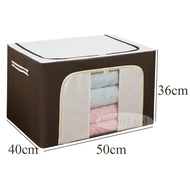 72L Extra Large Detachable Oxford Foldable Storage Box Steel Frame Beg Simpan Barang Kotak Zip Zippe