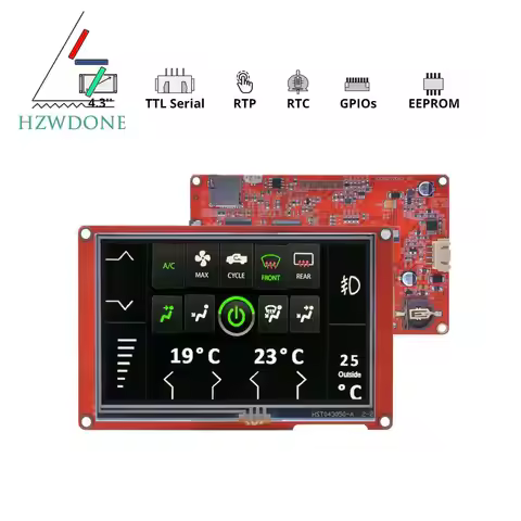 NX4827P043-011R/NX4827P043-011C – 4.3” Nextion Intelligent Series HMI Touch Display