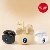 D56 TWS Bluetooth Earbuds Noise Reduction LED Display Touch Control Heavy Bass Gaming Headset with M