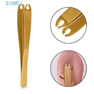 QINMEI Body Piercing Tool, Stainless Steel Septum Piercing Tool Dermal Forceps, Micro-blooding Ear S