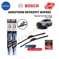 Bosch Aerotwin Retrofit U Hook Wiper Set for Toyota Corolla Cross (Year 2021+) (26"/16")