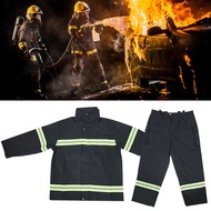 เสื้อกันไฟทนไฟความร้อน Firemen ป้องกันเสื้อคลุมสะท้อนแสงกางเกง