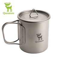 【CC shop】 Qunature cốc Titan ngoài trời cốc lihgtweight tiện lợi gấp gọn cốc Dã Ngoại trà cà phê cốc
