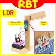 [RBT] Sensor LDR + Lampu automatik / LDR sensor + Automatic lamp / project Projek RBT STEM | LAMPU M