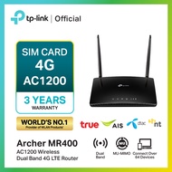 TP-Link Archer MR400  AC1200 4G Router Wifi  เราเตอร์ใส่ซิม รองรับ 4G ทุกเครือข่าย (Wireless Dual Band) เร้าเตอร์ใส่ซิม