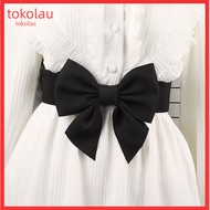 Women Elastic Belt Wear-resistant Women Belt Stylish Bowknot Elastic Belt for Women Versatile Wide W