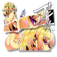 EARLFAMILY Gyaru Cha Hae in Fanart Car Sticker Anime Solo Leveling Decal JDM Funny Peek Girl Graffit