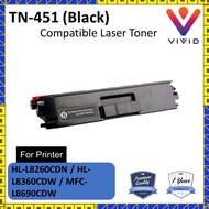 BROTHER TN-451BK Compatible for HL-L8260CDN/HL-L8360CDW/MFC-L8690CDW/MFC-L8900CDW
