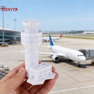 [tishita] 1:400 Unpainted Airport Control Tower Model 1 400 Scale Airport Building Model for Collect