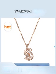 ใหม่ สวารอฟสกี้ ลายเซ็นหงส์หงส์สร้อยคอกุหลาบทองผู้หญิงสร้อยคอคอโซ่ New Swarovski ICONIC SWAN Swan Necklace Rose Gold Womens Necklace Collar Chain