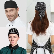 Cod Available for/ Chef Bandana Black Kitchen Hat Chef Tie Hat Chef Cooking Hat Men's Chef Hat Japan