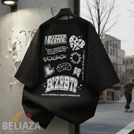 Beliaza24 T-shirt Oversize Buzzer Beater Cotton Combed 30s Jumbo Top for Men and Women American Styl