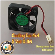 Colling fan 4x4 cm 5 small fanVOLT 5V 4 x 4 cm