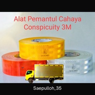 3M sticker pemantul cahaya , Revlective stiker menyala , warna putih,merah, kuning