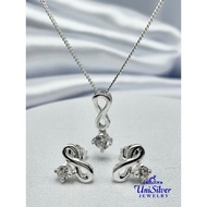 Unisilver 925 Sterling Infinity Set of Jewelry (SET87-1018)