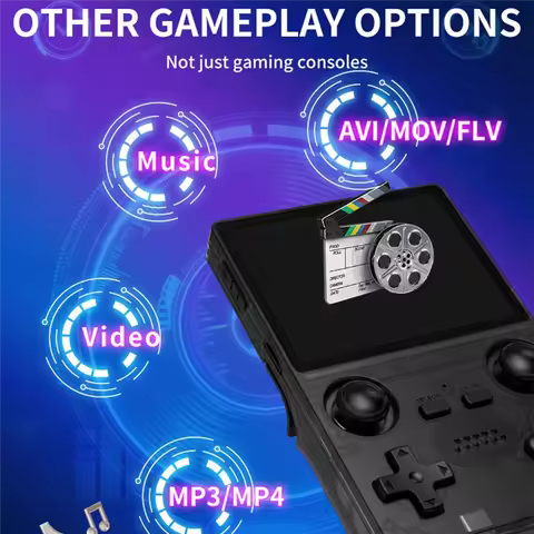 ABKI-X35S Handheld Video Game Console Hall Joystick Open Source 16G+64G Retro Game Controller For PS