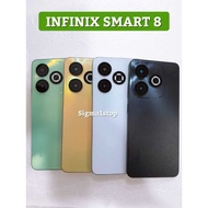 INFINIX SMART 8 CASING HOUSING BACK DOOR MIDDLE BONE BATTERY COVER CS CAMERA GLASS