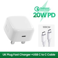 Fast Charging 20W USB-C Power Adapter for PD Cable Data Fast Charger