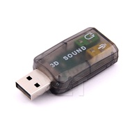 External USB Sound Card Adapter Audio 5.1 virtual 3D USB to 3.5mm microphone Speaker headphone Interface For Laptop PC