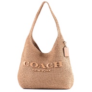 COACH Counter Style Brooklyn 34 Woven Shoulder Bag-Natural Color [American Genuine Ready Stock]