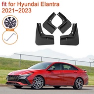 For Hyundai Elantra CN7 2021 2022 2023 Avante I30 Sedan Accessories Mudflap 4x Mud Front Rear Anti-s