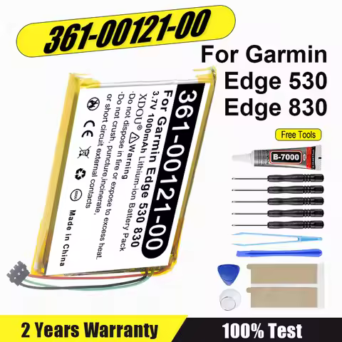 New GPS Navigator Battery 1000mAh 361-00121-00, 361-00121-10 for Garmin Edge 530 Edge 830