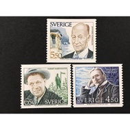 Sweden Stamps 1994.11.11 Nobel Literary Winner Set 3 Full Engraving Slania (Czeslaw Slania)