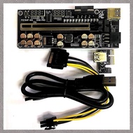 [M G L O] VER018 PRO PCI-E Riser Card USB 3.0 Cable 018 PLUS PCI Express 1X To 16X Extender PCIe Ada