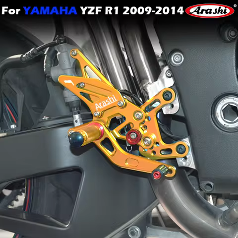 Arashi Motorcycle accessories footrest pedal foot peg Rearset Rear Set foot rest For YAMAHA YZF R1 2