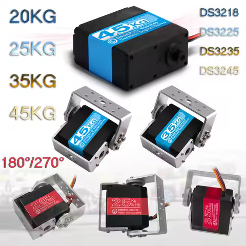 RC Servo DS3218 20KG DS3225 25KG DS3235 35KG DS3245 45KG 180/270 Degree Metal Gear Digital Servo for