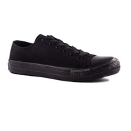 Pallas Jazz Star School Shoes Lo Cut Shoe Lace 407-196 All Black