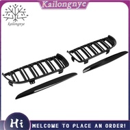 Double Slat Sport Kidney Grille Grill Black for E90 E91 2005-2008