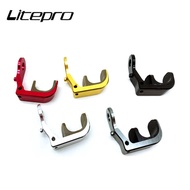 BMX Folding Bike Hanging Buckle Parts Bicycle Multi-S E-typ Aluminum Alloy E-buckle Front Fork Hook E-shaped For Brompton