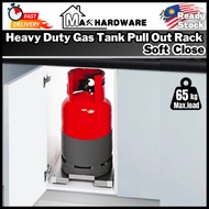 Soft Close 65kg Gas Tank Holder Kitchen Cabinet Gas Cylinder roller Slide / Gas Tank Roller Pull Out Slide