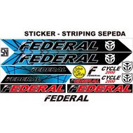 ALL FEDERAL STICKER STRIPING BIKE VARIATIONS