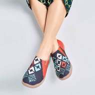 【 Uin 】西班牙原創設計 | 菱紋 彩繪休閒 女鞋