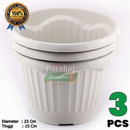 BISA COD - HARGA GROSIR  - 3 PCS - Pot Bunga DIANPLAST PREMIUM - Pot Gentong Pot Bunga Pot Murah Pot Bonsai Pot Plastik Pot Kaktus Pot Bunga Plastik Pot Plastik Pot Bibit Plastik Pot Bunga Hiasan Ruang Tamu Pot Bunga Plastik Murah Pot Tawon