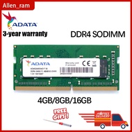 Adata DDR4 1.2v 4GB 8GB 16GB 2133MHz 2400MHz 2666MHz 3200MHz Notebook RAM SO-DIMM Memory LAPTOP for 