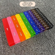 [LOVIVER] Plastic Rainbow Fraction Blocks Cubes Math Manipulative Homeschool Set of 51